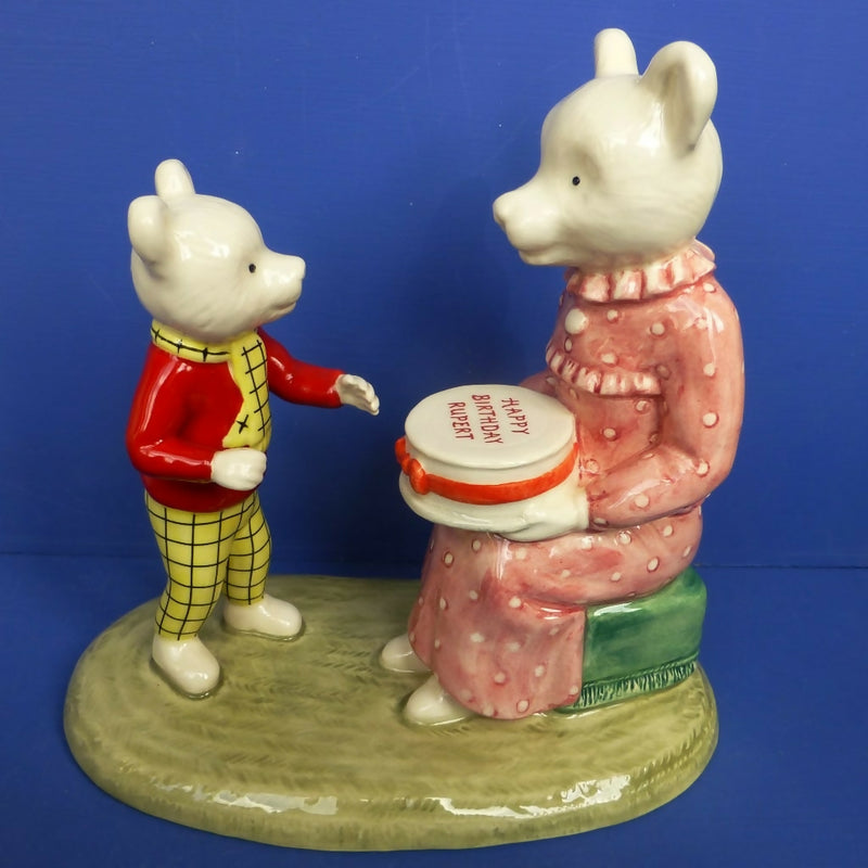 Beswick Limited Edition Rupert The Bear Figurie - Happy Birthday Rupert (Boxed)