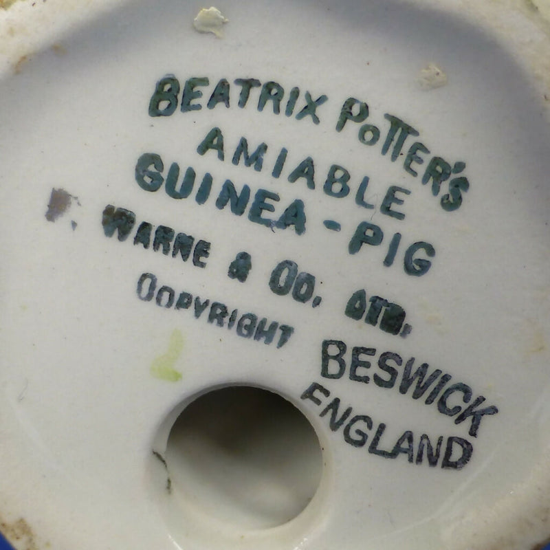 Beswick Beatrix Potter Figurine - Amiable Guinea Pig (Gold Backstamp) BP2