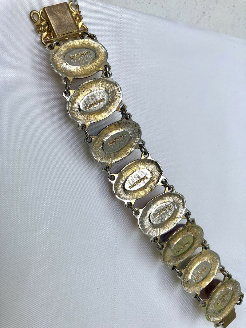Vintage Depose DLH Gemstone Bracelet