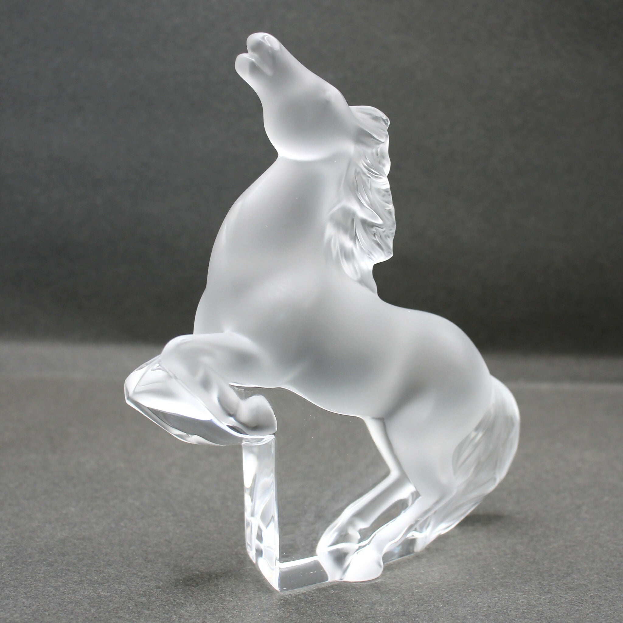 Marie-Claude Lalique Kazak rearing horse sculpture