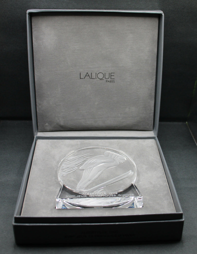 Lalique limited edition winter olympics paperweight