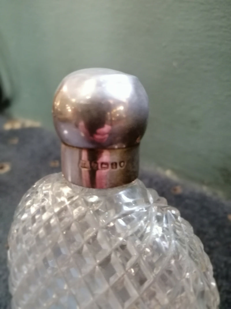 Victorian Silver Lidded Hipflask, London1871
