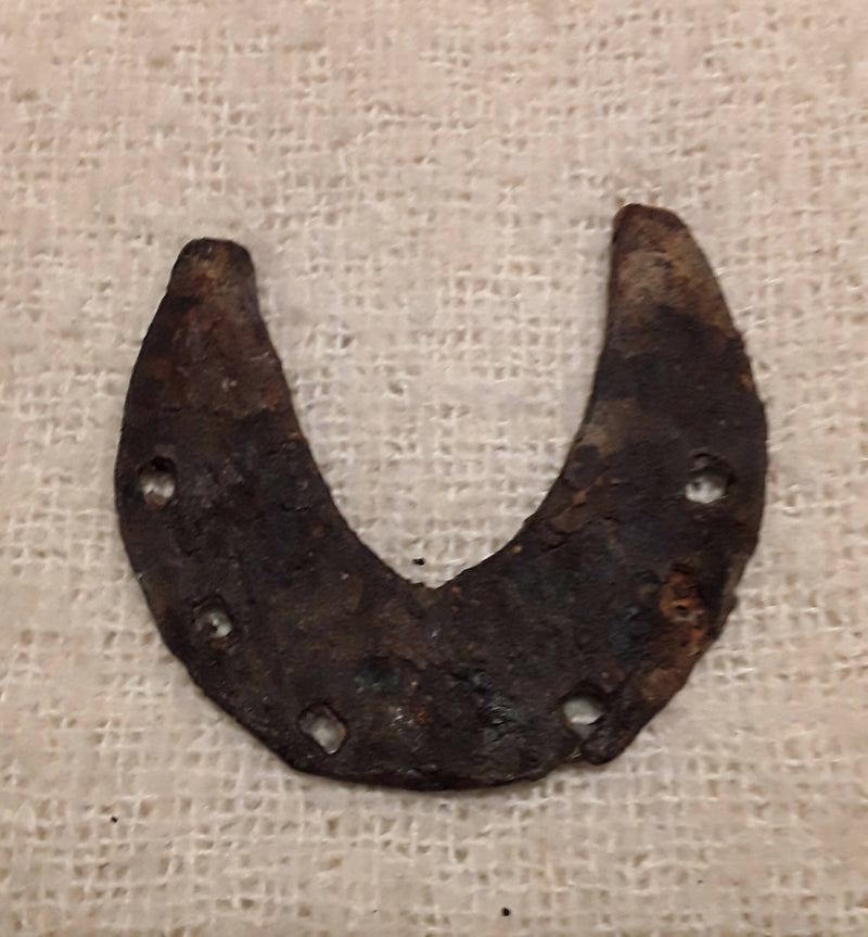 A Medieval Period Small Iron Packhorse Horse Shoe.