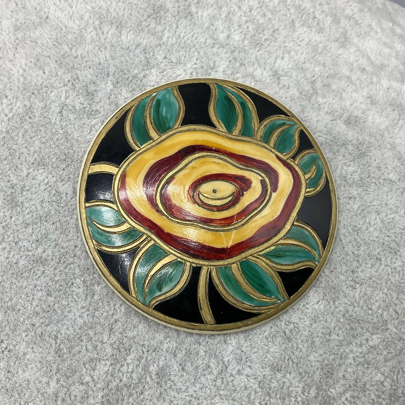 Large 1930’s painted celluloid button