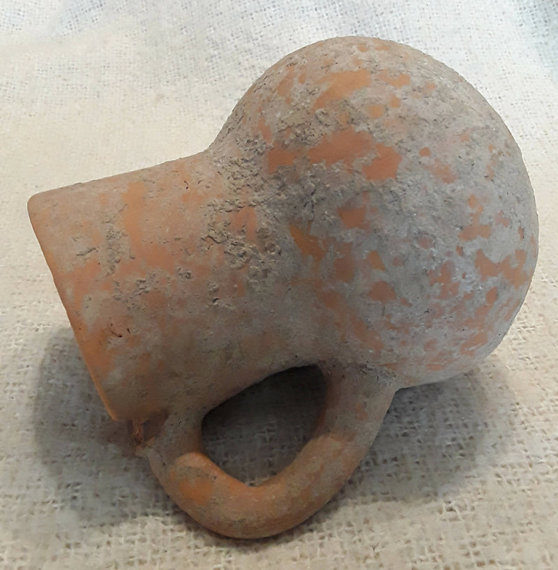 A Terracotta Holyland Period Medium Sized Juglet.