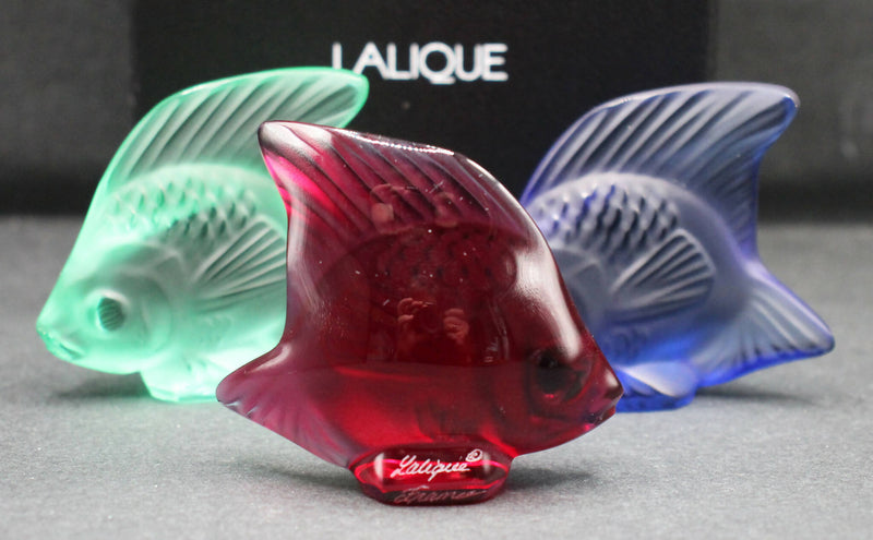 New Lalique: Golden red fish seal/sculpture