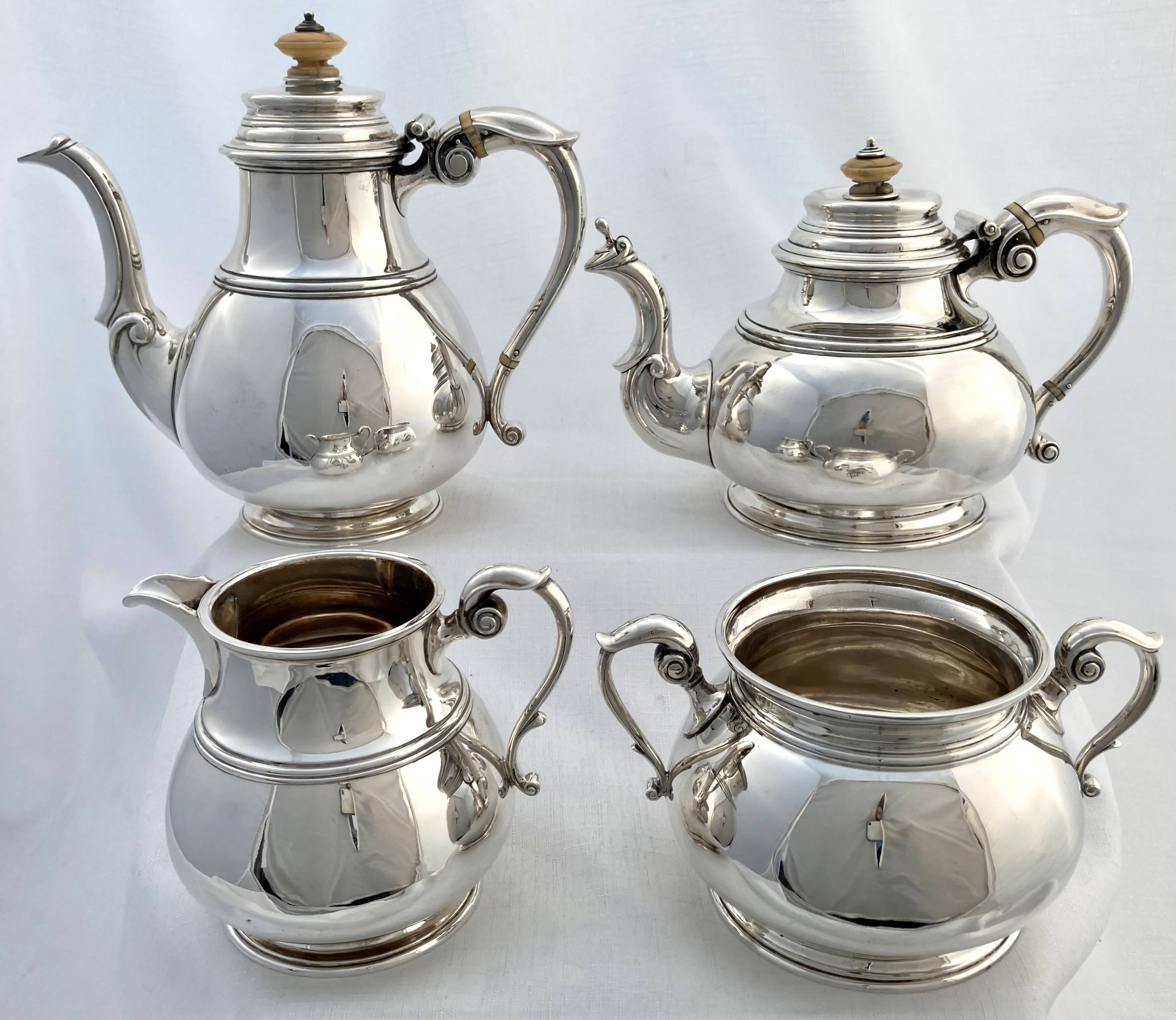 Sterling silver tea on sale sets