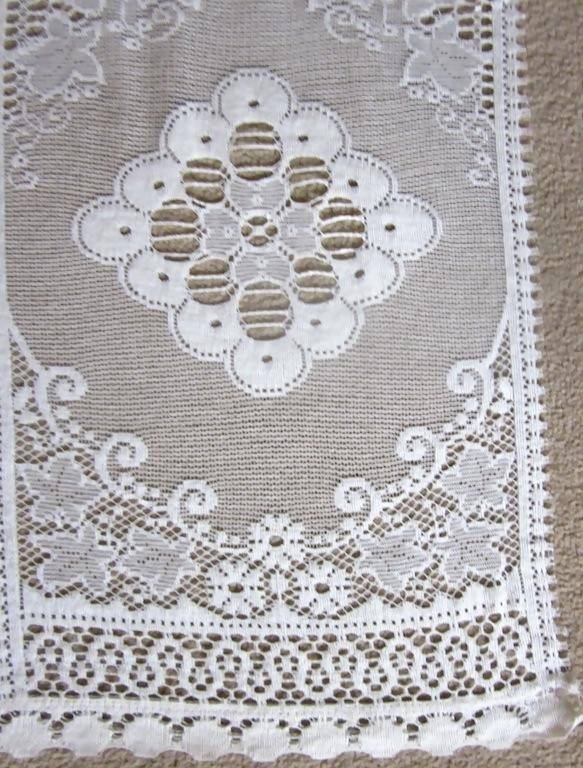 "Victoria" vintage heritage 22”/54” cream cotton lace panel