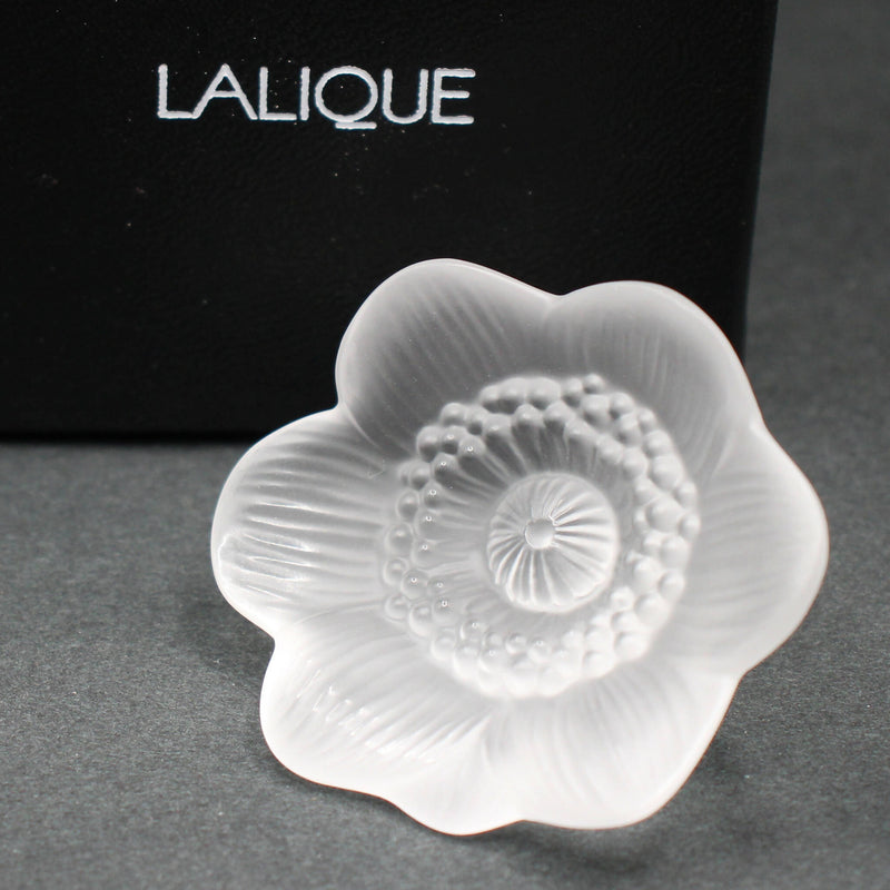 New Lalique: Clear anemone sculpture