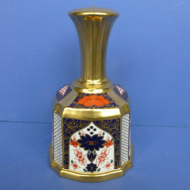 Royal Crown Derby Old Imari 1128 SGB (Solid Gold Band) Bell (Boxed)