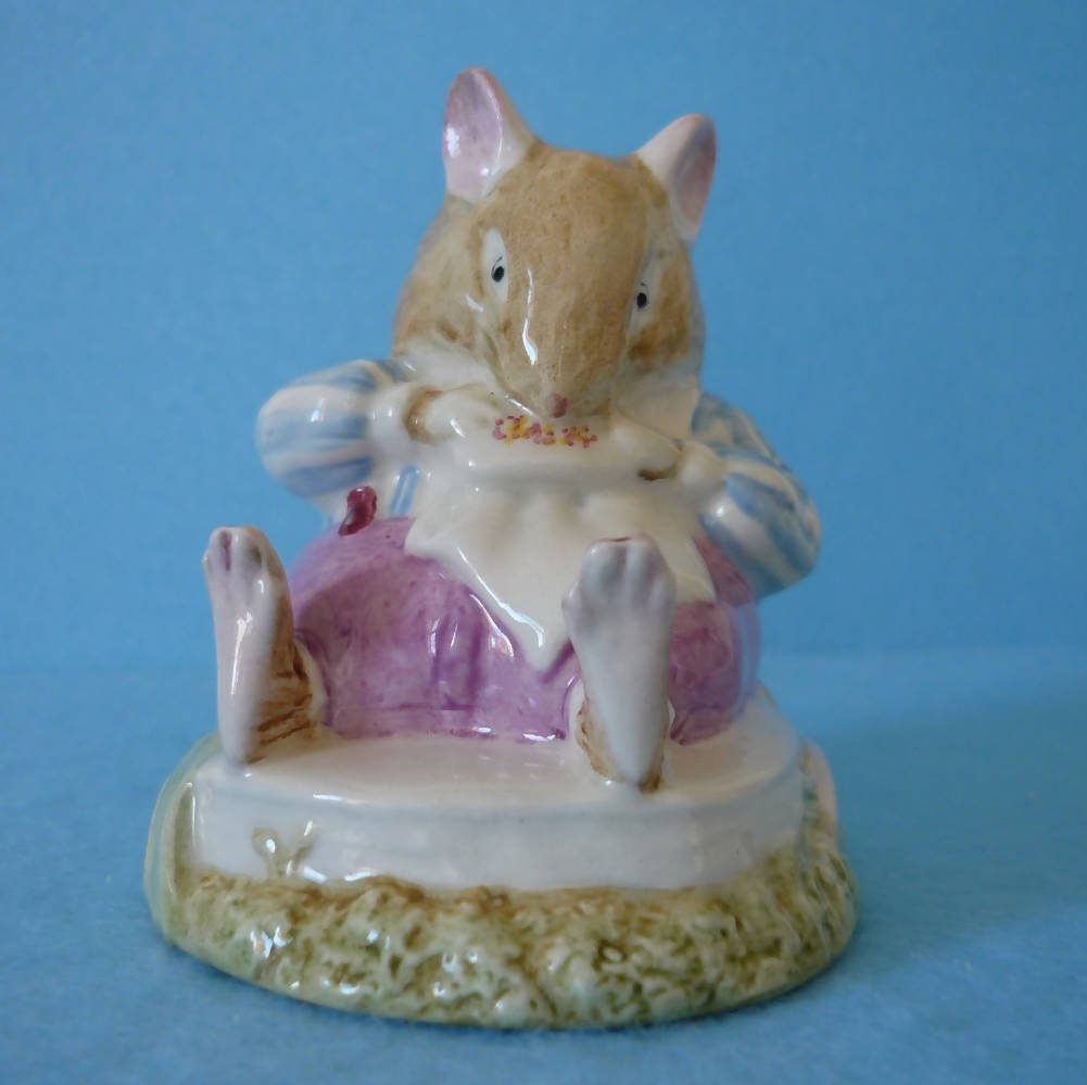 Royal Doulton Brambly Hedge Figurine Mr Toadflax DBH 10 Without Cushio