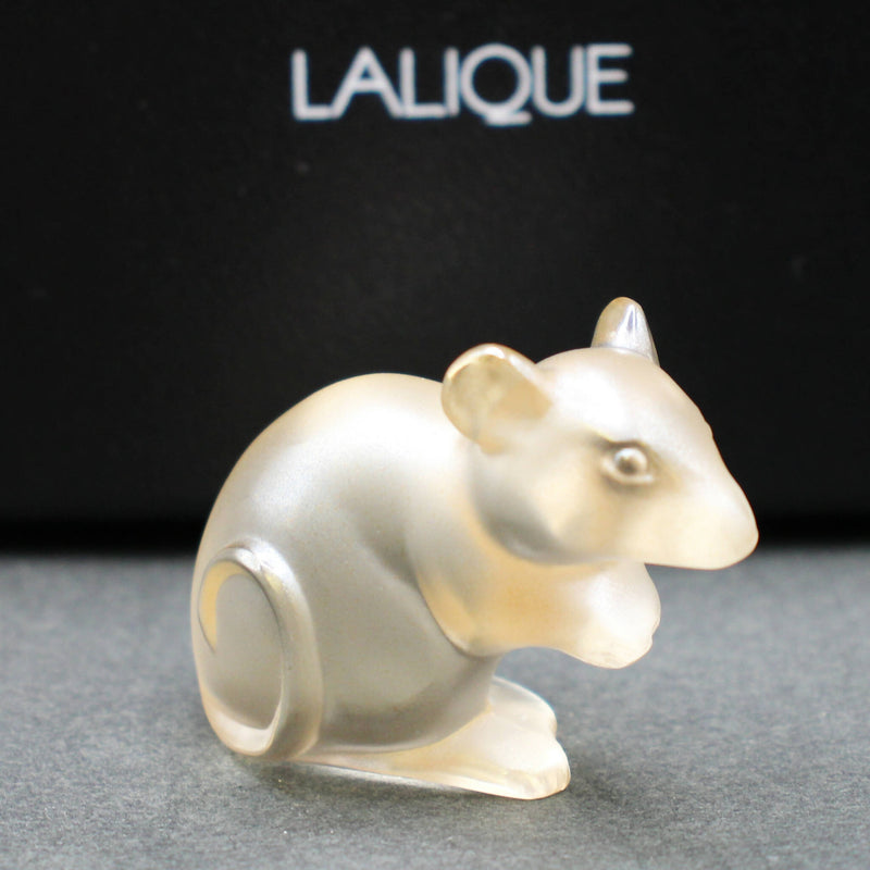 New Lalique: Gold Mouse sculpture