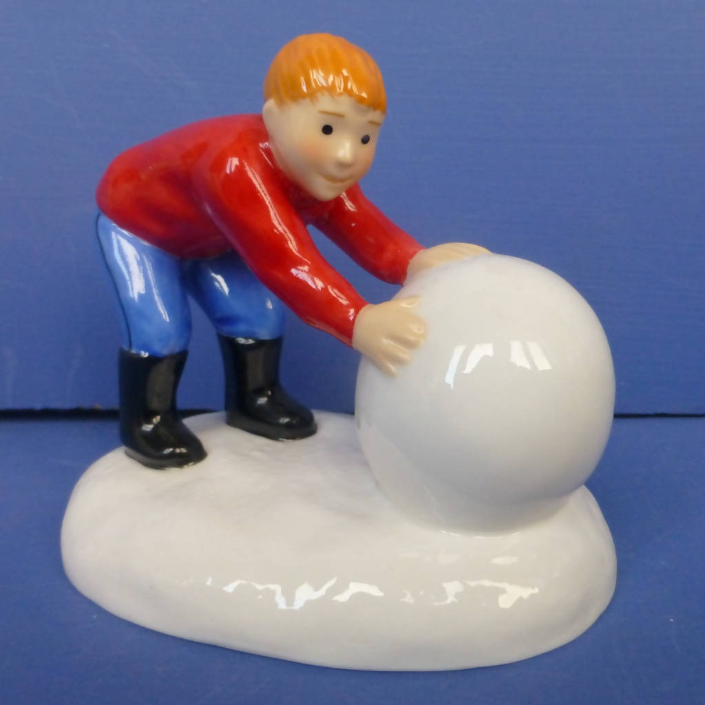 コールポート　スノーマン　BUILDING THE MAN　オブジェ Coalport Snowman - Building The Snowman (Boxed)