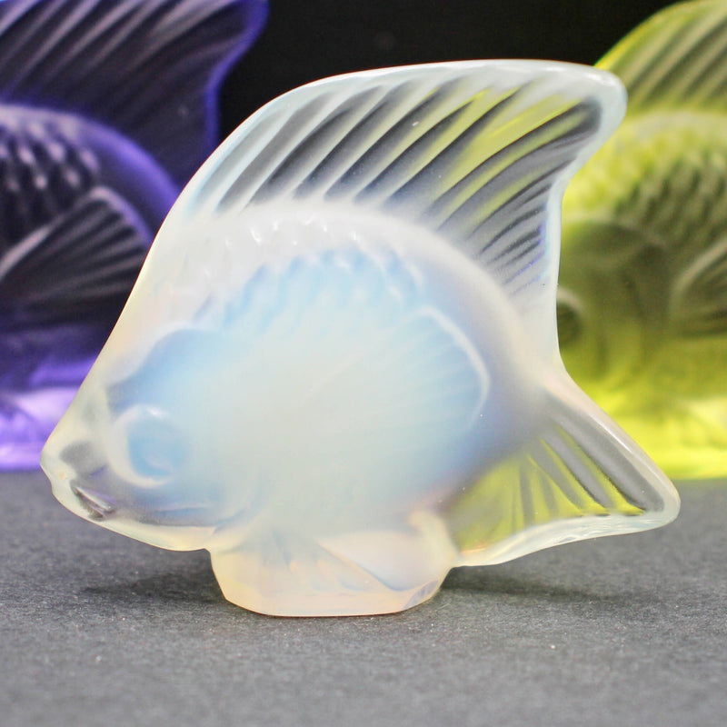 New Lalique: Opal fish seal/sculpture
