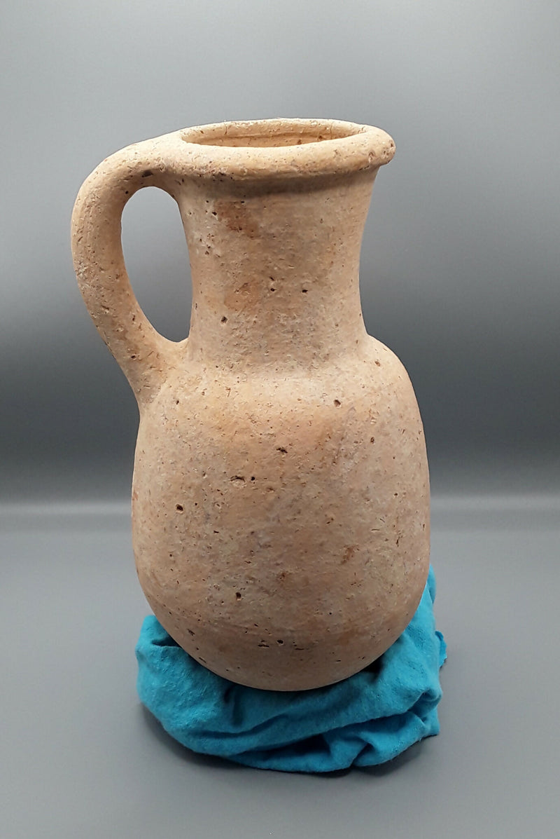 An Ancient Holyland,Iron Age Period, Terracotta Round Bottom Flagon.