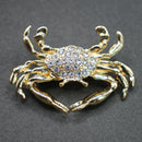 Crab brooch