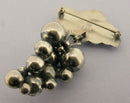 Vintage Georg Jensen Sterling Silver Moonlight Grapes Brooch Design No 217B