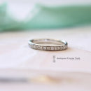 18ct White Gold Diamond Half Eternity Ring/Wedding Band