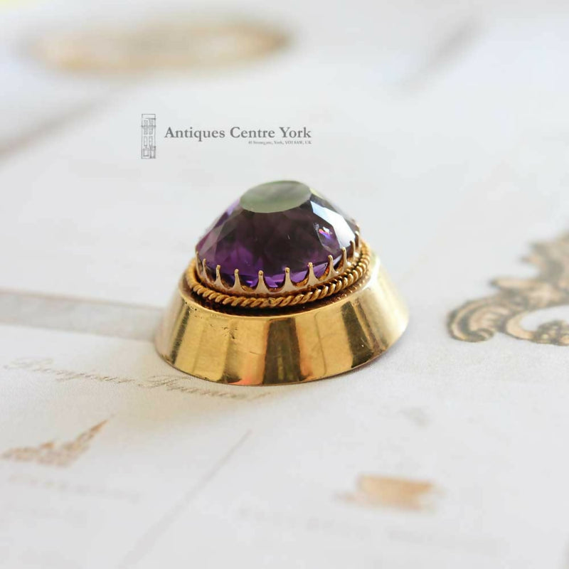 Victorian 15ct Gold & Amethyst Pendant