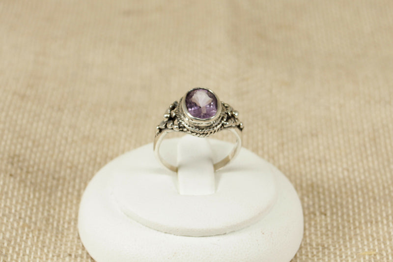 Silver & Amethyst Ring