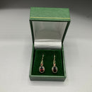9ct Gold and Garnet Earrings
