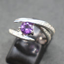 Jake-Amethyst-and-cz-silver-ring-pa-176a