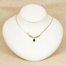 9ct Gold Sapphire & Diamond Necklet