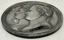 Napoleon Bonaparte & Marie Louise, Duchess of Parma, Portrait Profile Plaque. After Andrieu.