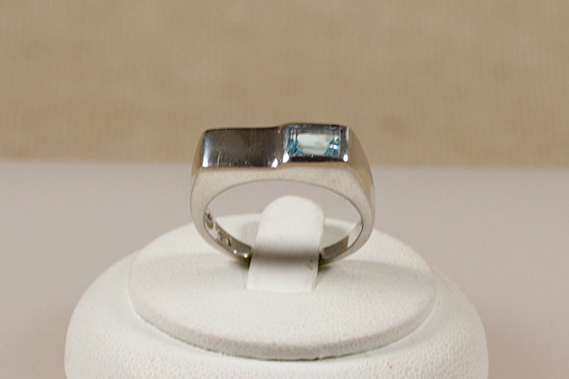 Silver & Topaz Ring