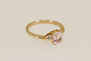 9ct Gold Morganite and Diamond Ring