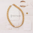 Vintage 1970s Zolotas Greek Revival 950 Silver Gilt Collar Necklace
