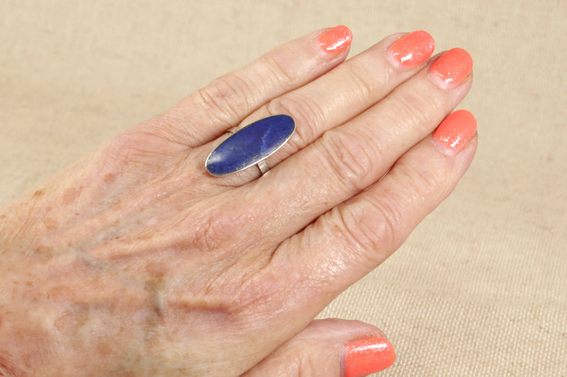 Silver & Lapis Lazuli Ring