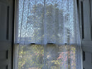 Sara - A Laura Ashley period design white cotton Curtain Panelling 60”wide per metre