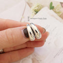 Links of London Sterling Silver Chunky Oval Hoop Earrings