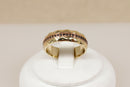 Stunning Heavy 9ct Welsh Gold & Sapphire Wedding Band by Clogau - Boxed