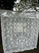 Victorianna classic period design cotton lace bone cream colour panel readymade 58"/60” cotton