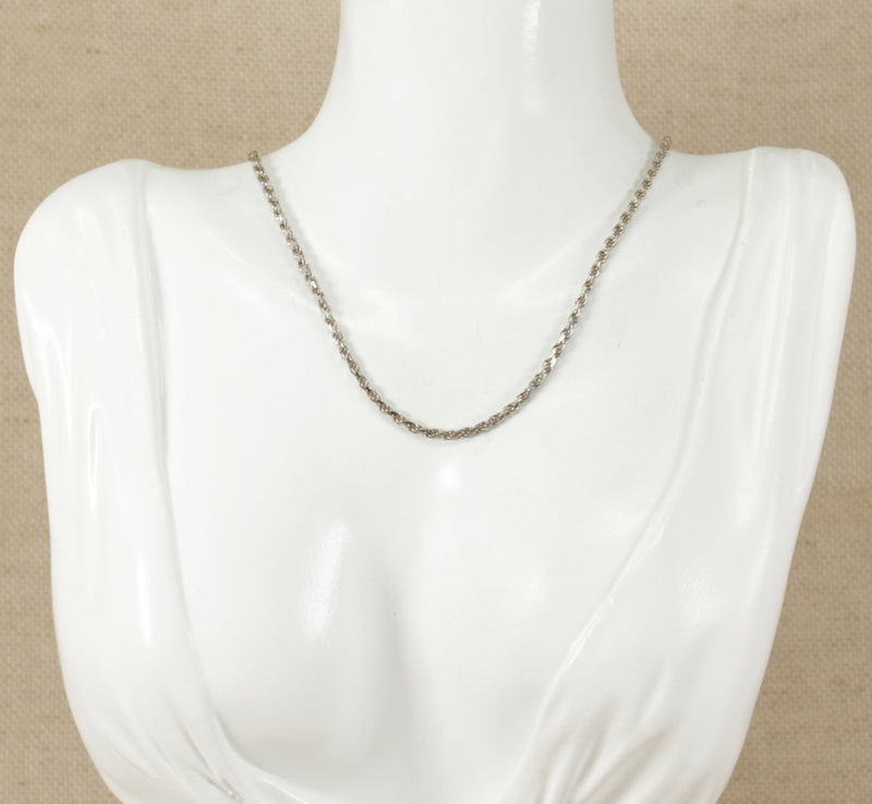 Solid Silver Italian Rope Chain