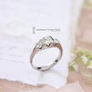 Platinum Princess Cut Diamond 1.45cts Three Stone Ring