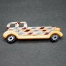 Lea Stein brown-blue limousine brooch