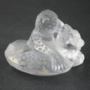 Lalique Madras jaguar cubs sculpture