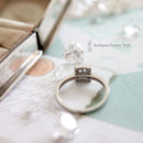 Platinum & Diamond Square Cluster Ring 0.50ct