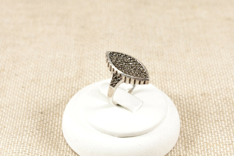 Art Deco Silver & Marcasite Ring