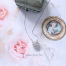 Platinum & Diamond Circular Bubble Necklace