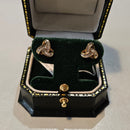 10CT Gold & Diamond Earrings