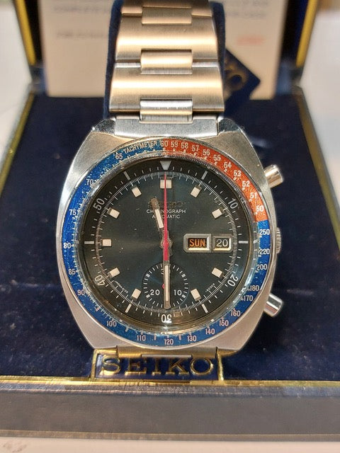 April 1970 Seiko 6139 - 6000 "Pepsi Pogue" Watch