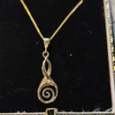 9CT Ola gorie Kells Bird Chain + Pendant