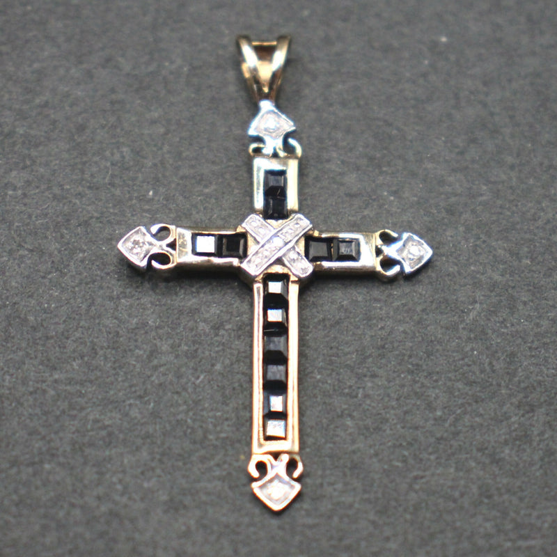 9ct-gold-sapphire-and-diamond-cross-pendant-25a016a