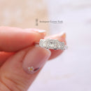 Platinum Princess Cut Diamond 1.45cts Three Stone Ring