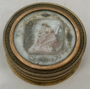 Early 19th Century Gilt Metal Memorial Miniature Picture Box.