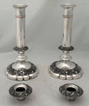 Pair of George IV Old Sheffield Plate Candlesticks. Roberts, Cadman & Co. Circa 1820.